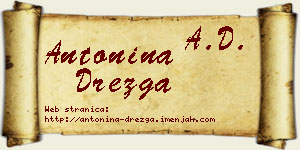 Antonina Drezga vizit kartica